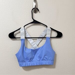 •FIGS• Performance Sports Bra Size Small Blue White